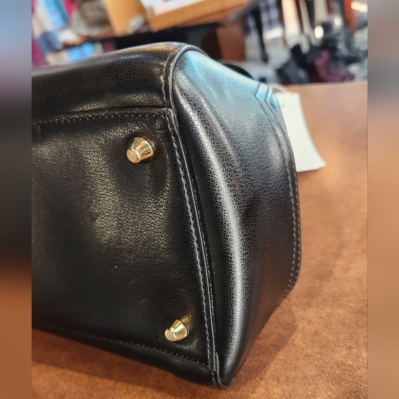 Cromia Italian Black Leather Bag - Picture 7 of 11